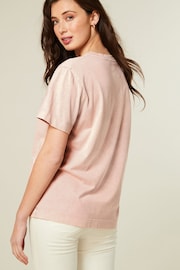 Pink Short Sleeve Washed Star T-Shirt - Image 4 of 6
