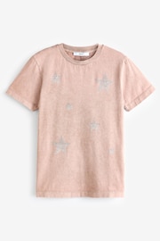 Pink Short Sleeve Washed Star T-Shirt - Image 5 of 6