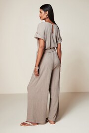 Stone Textured Utility Jumpsuit - Image 3 of 6