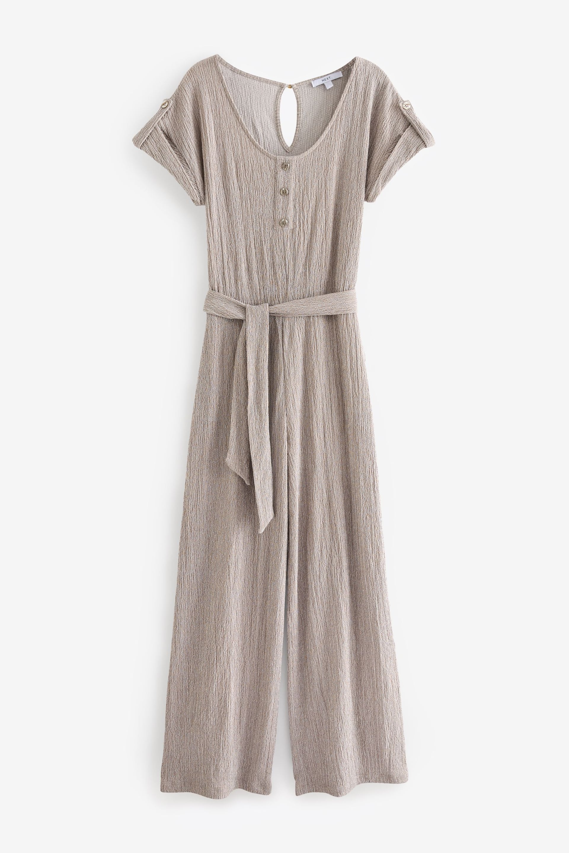 Stone Textured Utility Jumpsuit - Image 5 of 6