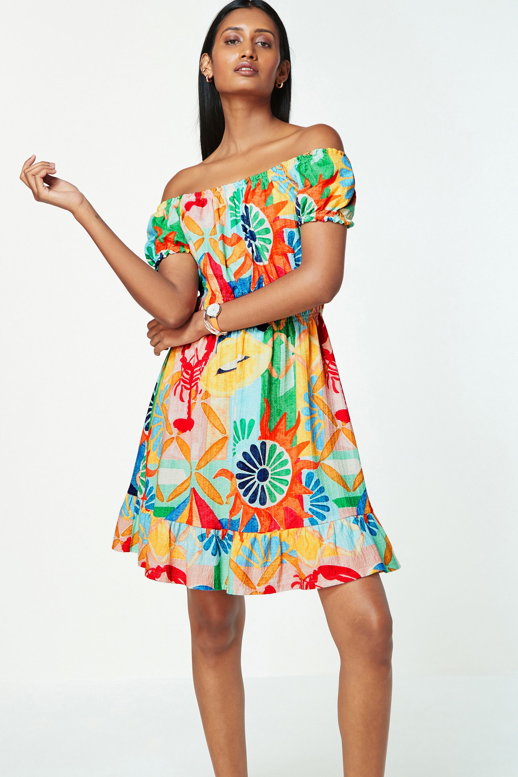Lobster print dress shop