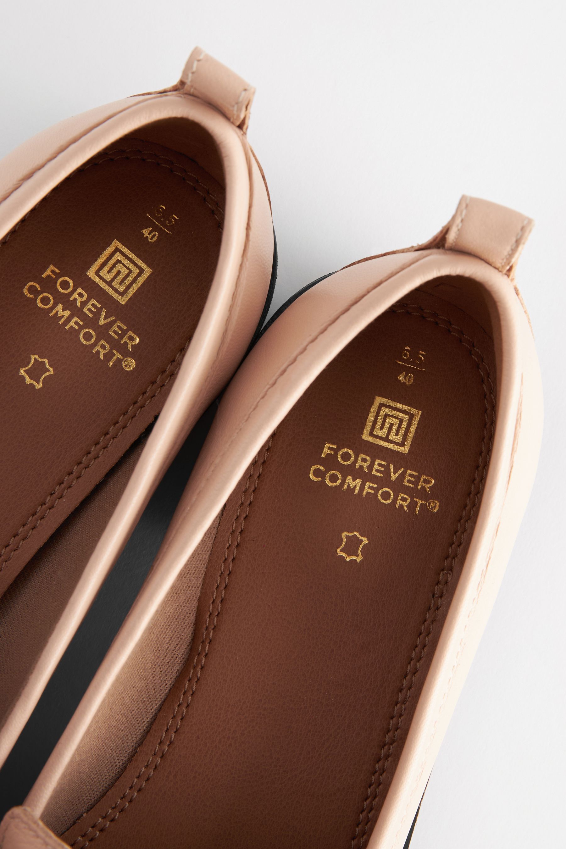 Nude color loafers store