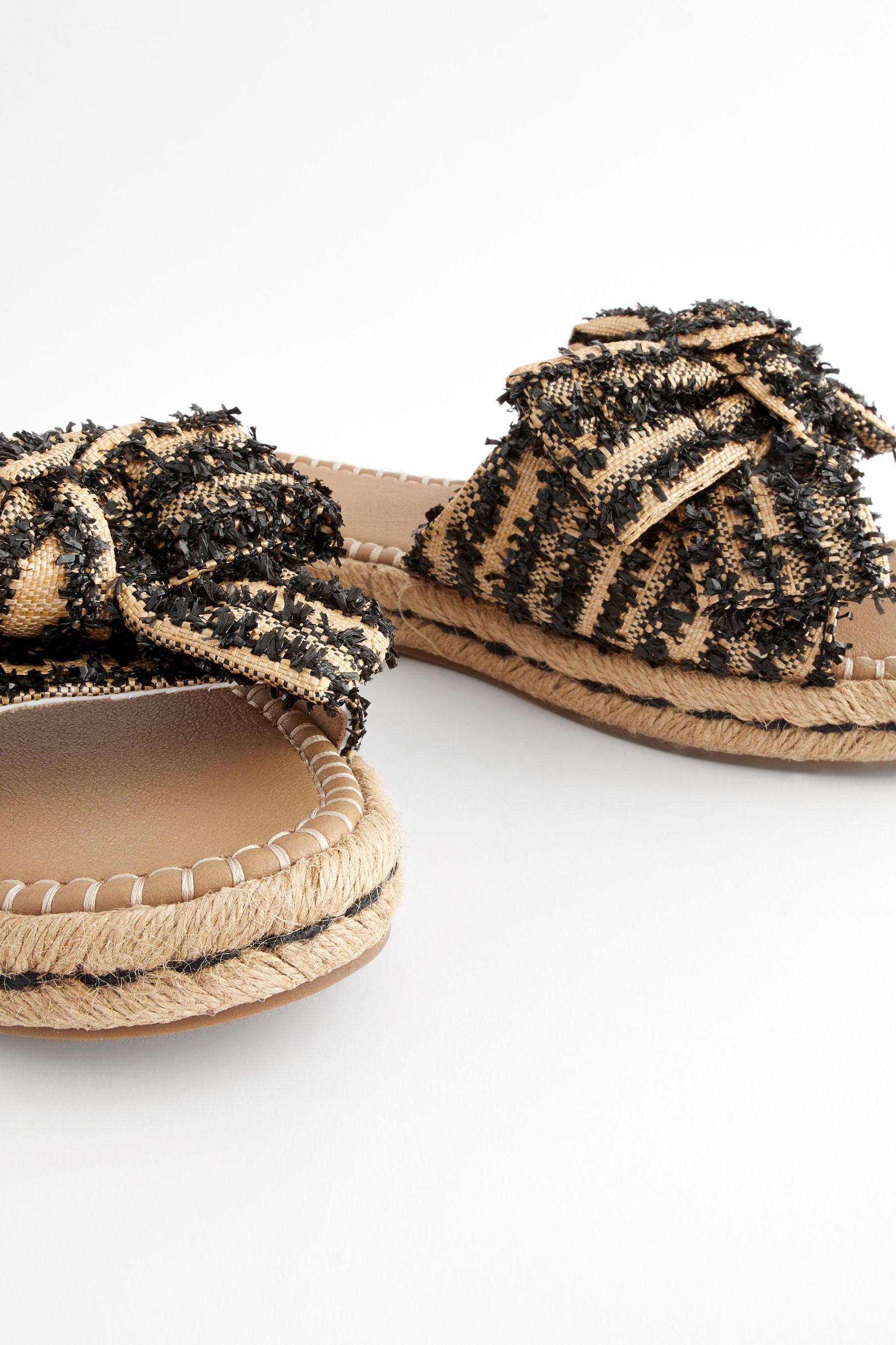 Bow espadrille slides hotsell
