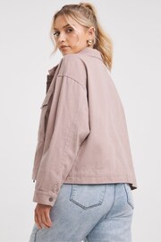 Simply Be Blush Pink Relaxed Utility Jacket - Image 2 of 4