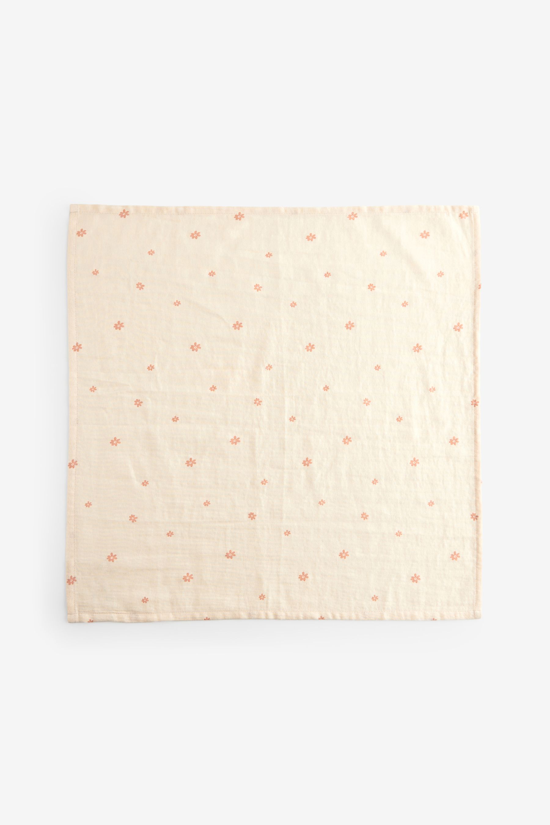 Neutral Ditsy Printed Baby Muslin 100 Cotton Cloths 4 Pack
