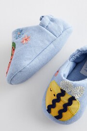 Denim Blue Character Slip-On Baby Shoes (0-24mths) - Image 6 of 9