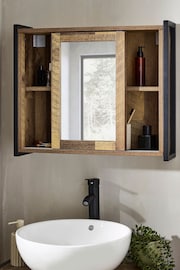Natural Bronx Sliding Door Mirror Cabinet - Image 4 of 9