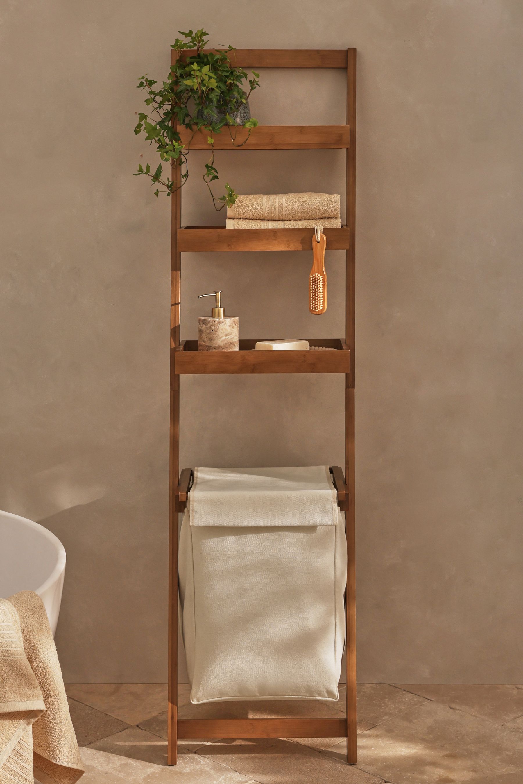 Buy Natural Storage Ladder Laundry Basket from the Next UK online shop