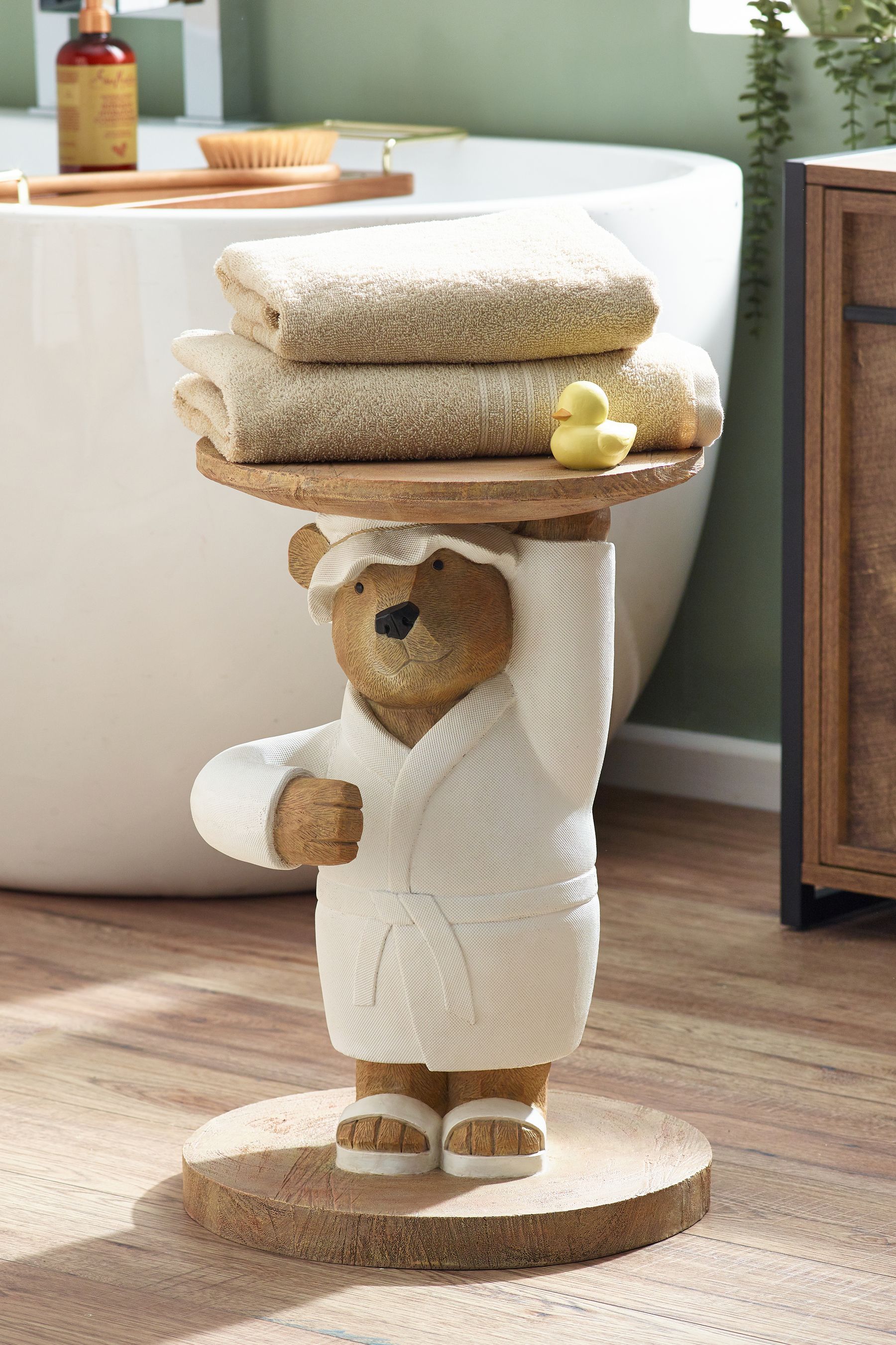 Bear towel holder online