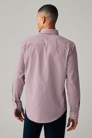 Red Gingham Easy Iron Button Down Oxford Shirt - Image 3 of 8