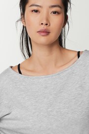 Grey Relaxed Fit Slouch Sweat Top - Image 5 of 7