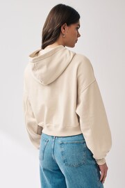 Neutral Essentials Shorter Length Cotton Hoodie - Image 2 of 6
