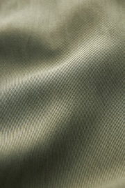 Khaki Green Utility Midi Skirt With Centre Slit - Image 7 of 7
