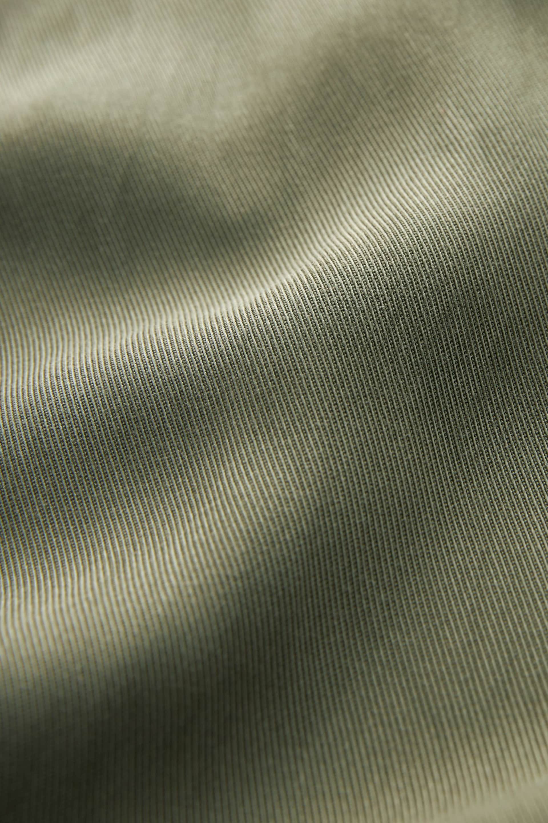 Khaki Green Utility Midi Skirt With Centre Slit - Image 7 of 7