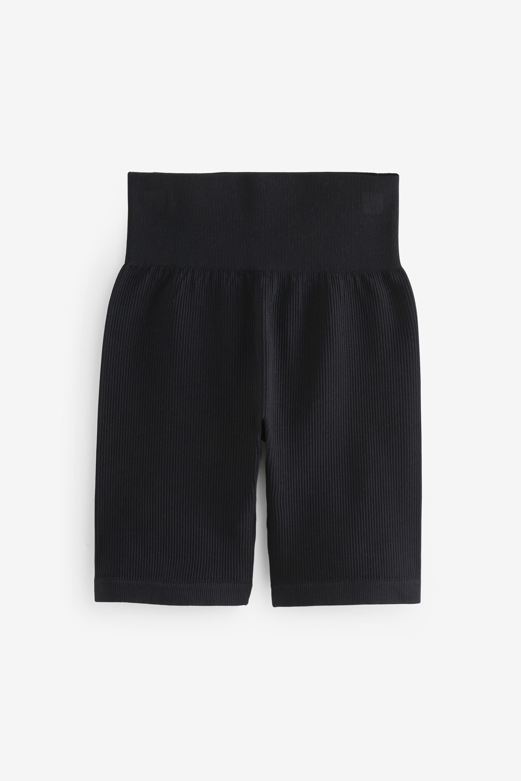Buy Black High Waist Ribbed Cycling Shorts from the Next UK online shop