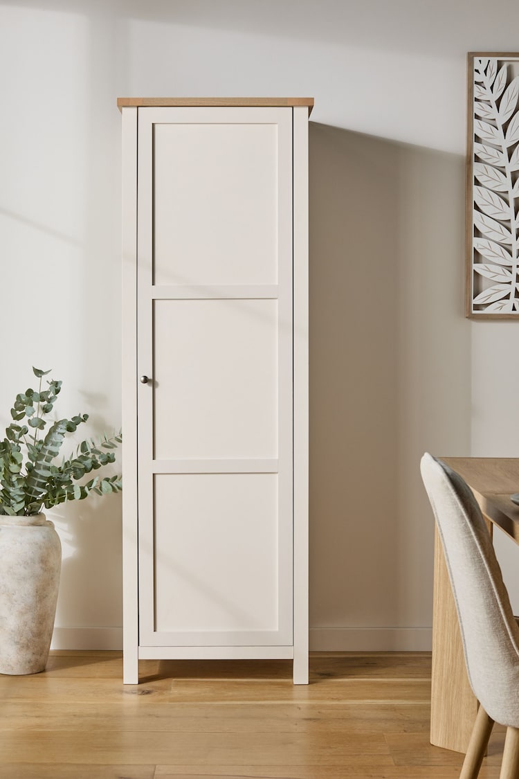 Cream Malvern Oak Effect Kitchen Larder Cupboard - Image 2 of 12