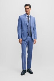 BOSS Blue Jasper Regular Fit Waistcoat - Image 3 of 5