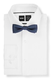 BOSS Blue Silk-Blend Jacquard Bow Tie and Pocket Square - Image 3 of 3