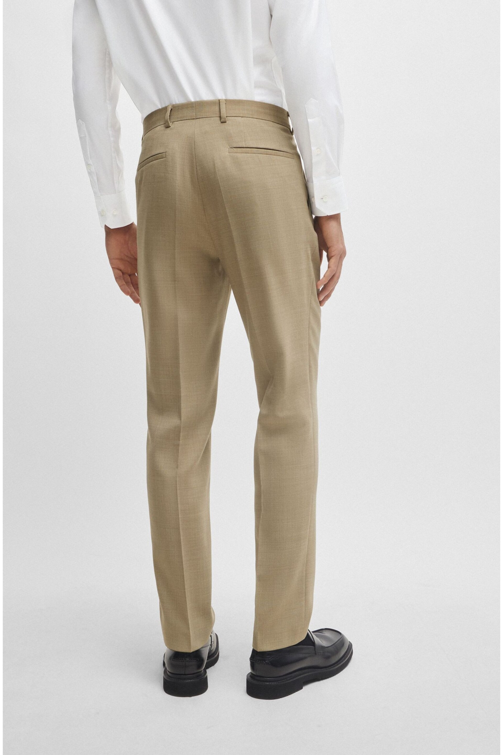 BOSS Natural Leon Regular Fit Trousers - Image 2 of 5