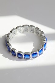 Jon Richard Silver Statement Stretch Bracelet - Image 1 of 3