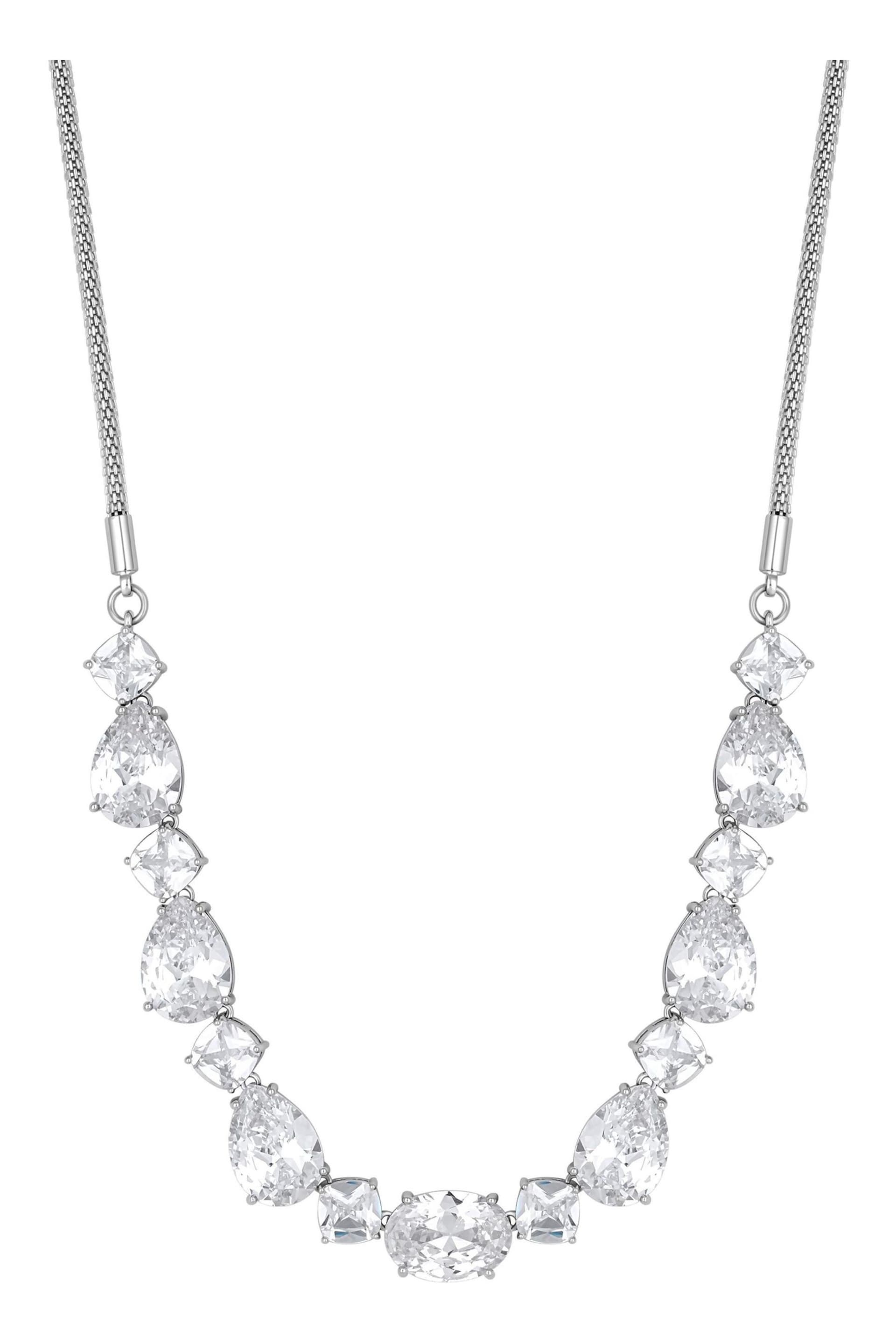Jon Richard Silver Cubic Zirconia Mixed Stone Necklace - Gift Boxed - Image 4 of 4