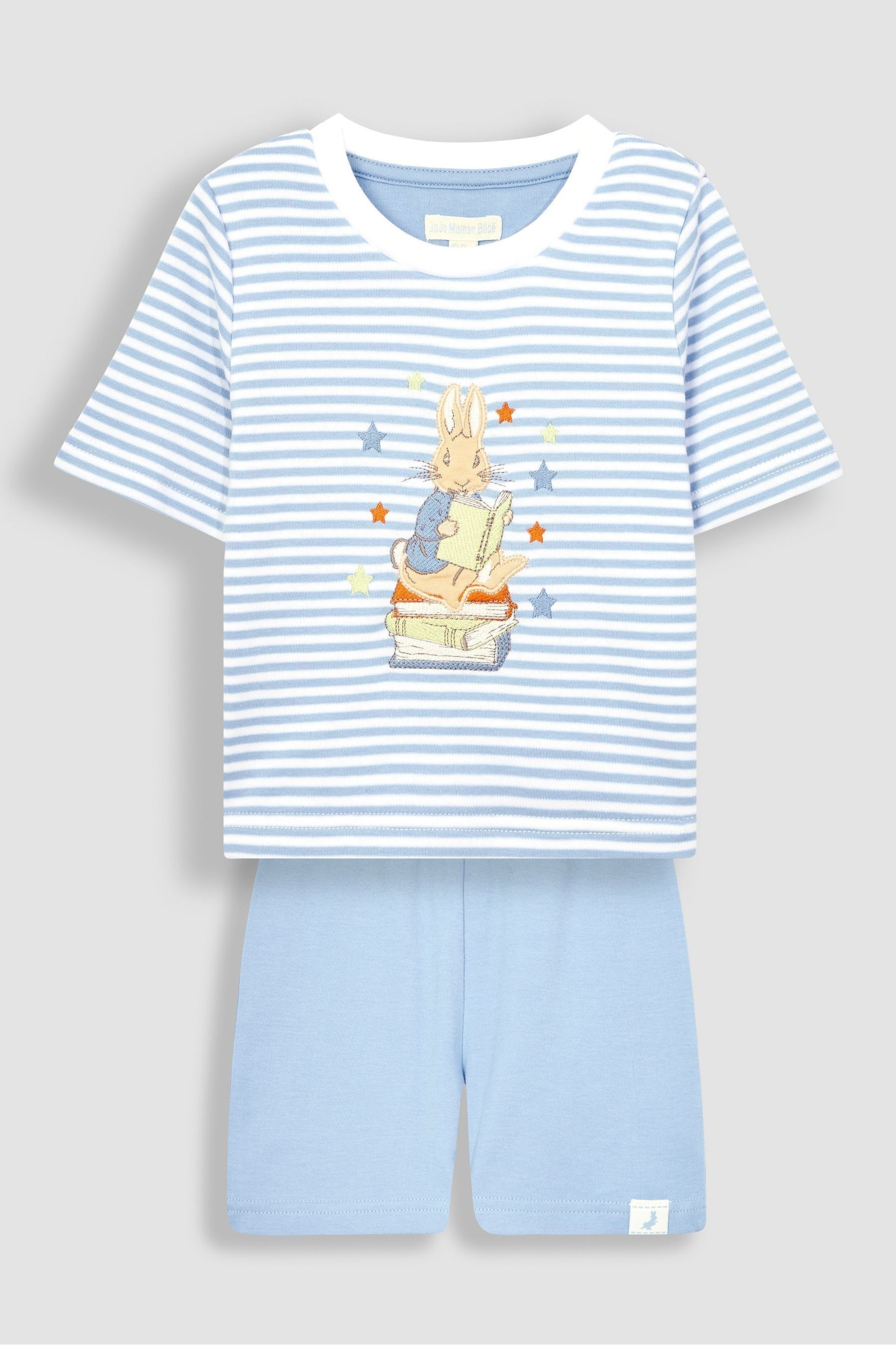 JoJo Maman Bébé Blue Peter Rabbit Jersey Pyjamas - Image 6 of 6