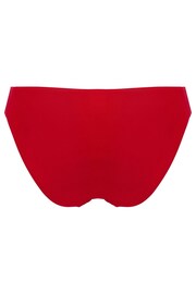 Pour Moi Red Free Spirit Frill Waist Bikini Briefs - Image 4 of 4