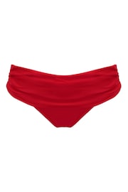Pour Moi Red Free Spirit Foldover Bikini Briefs - Image 3 of 4