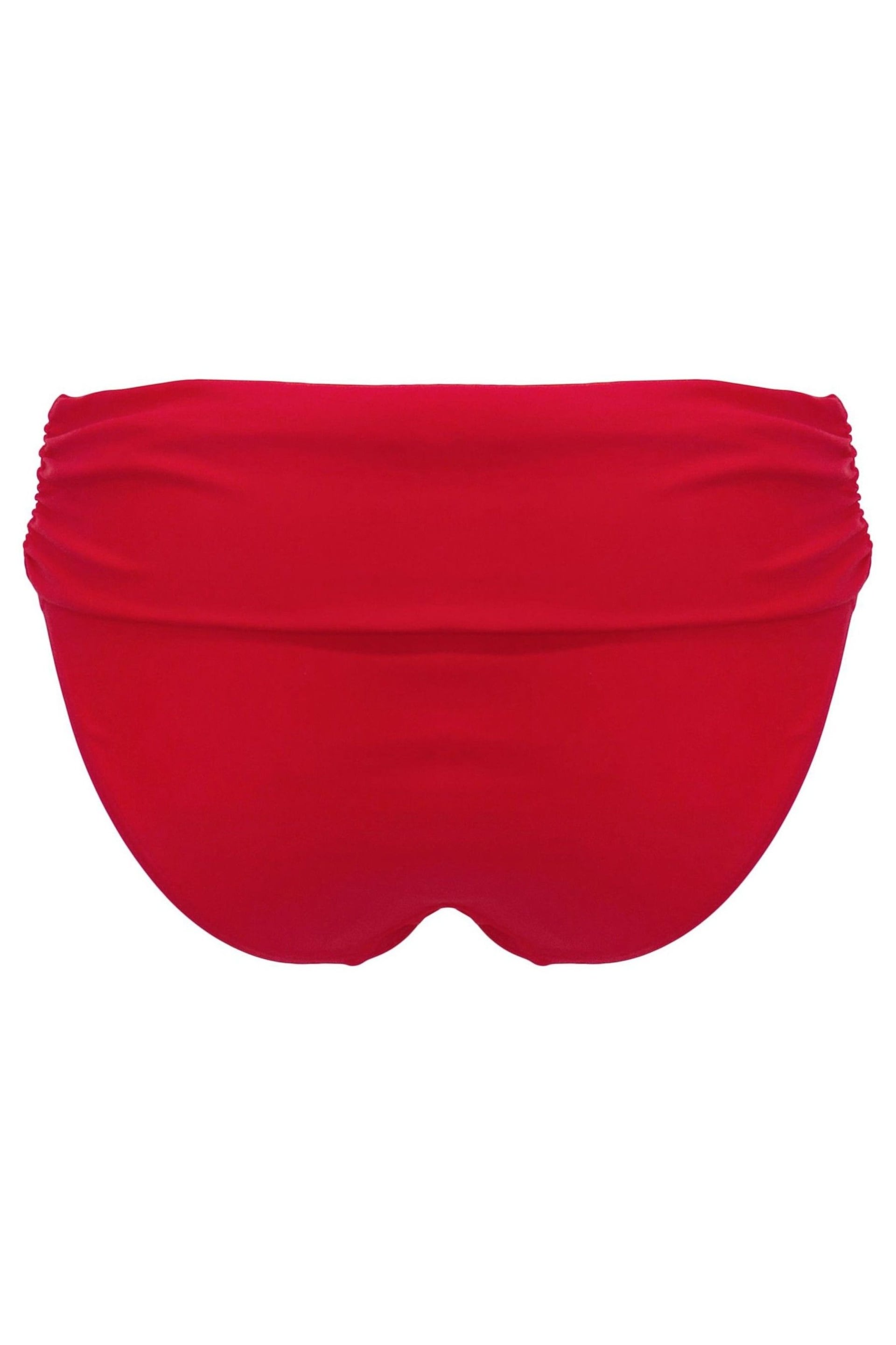 Pour Moi Red Free Spirit Foldover Bikini Briefs - Image 4 of 4