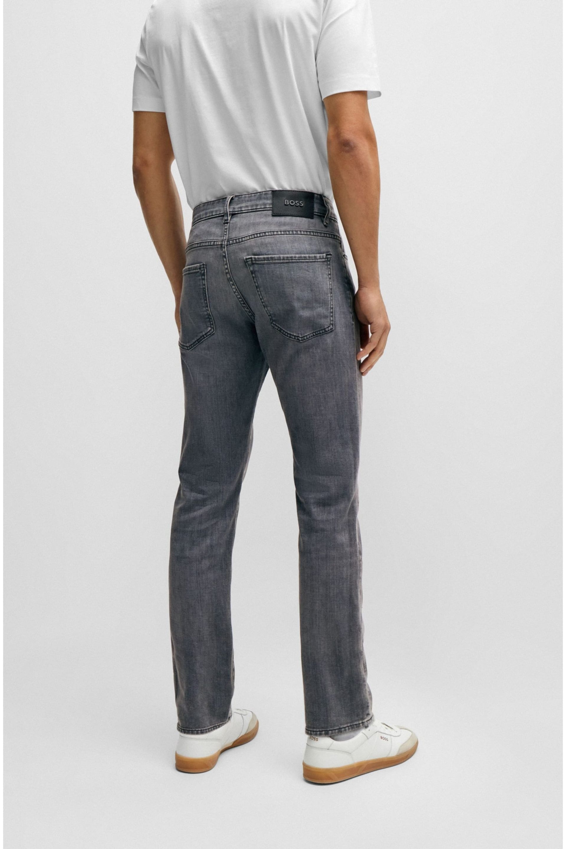 BOSS Grey Delaware Slim Fit Jeans - Image 2 of 5