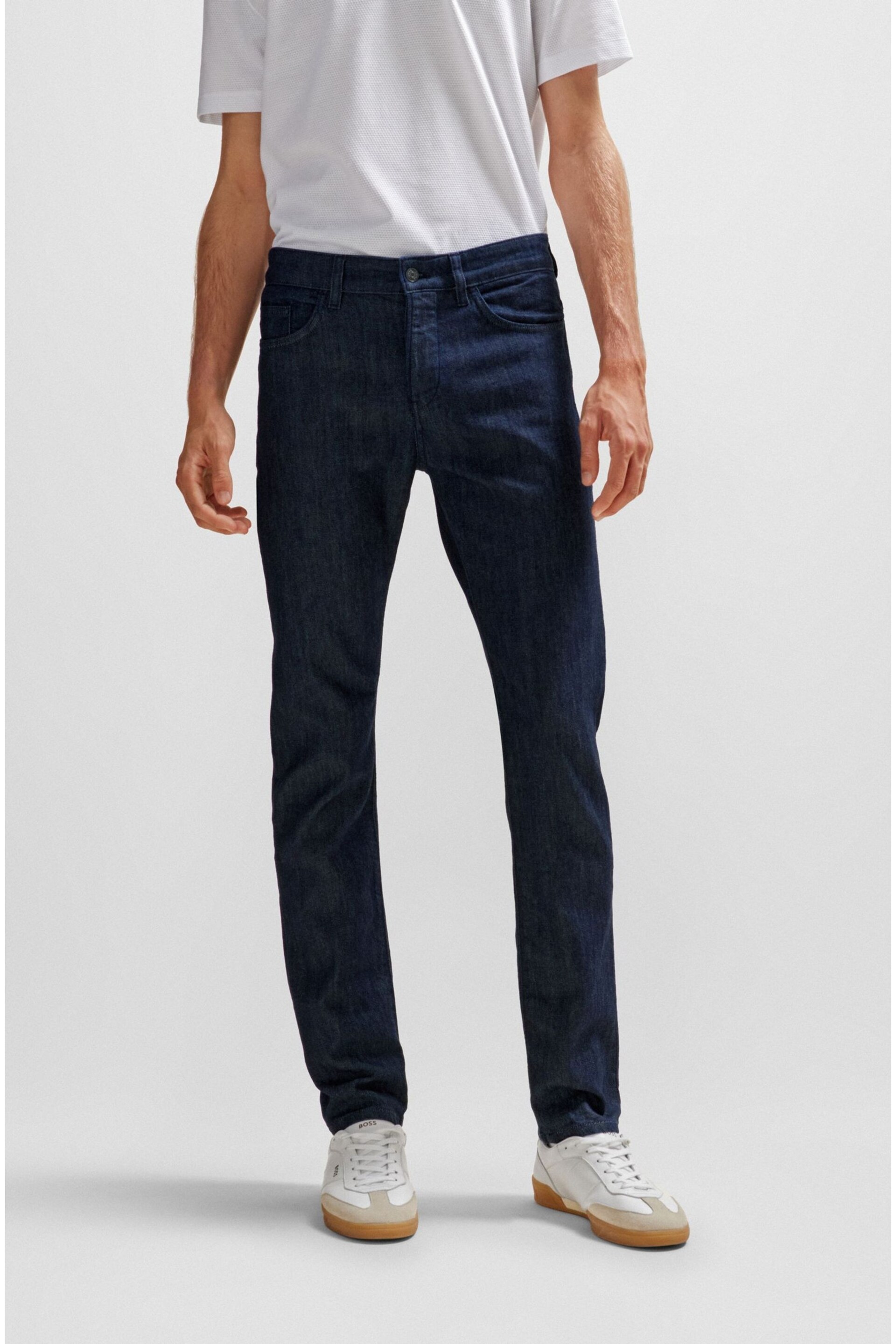 BOSS Dark Indgio Wash Delaware Slim Fit Jeans - Image 1 of 5