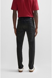BOSS Black Wash Tapered Fit Super Stretch Denim Jeans - Image 2 of 5