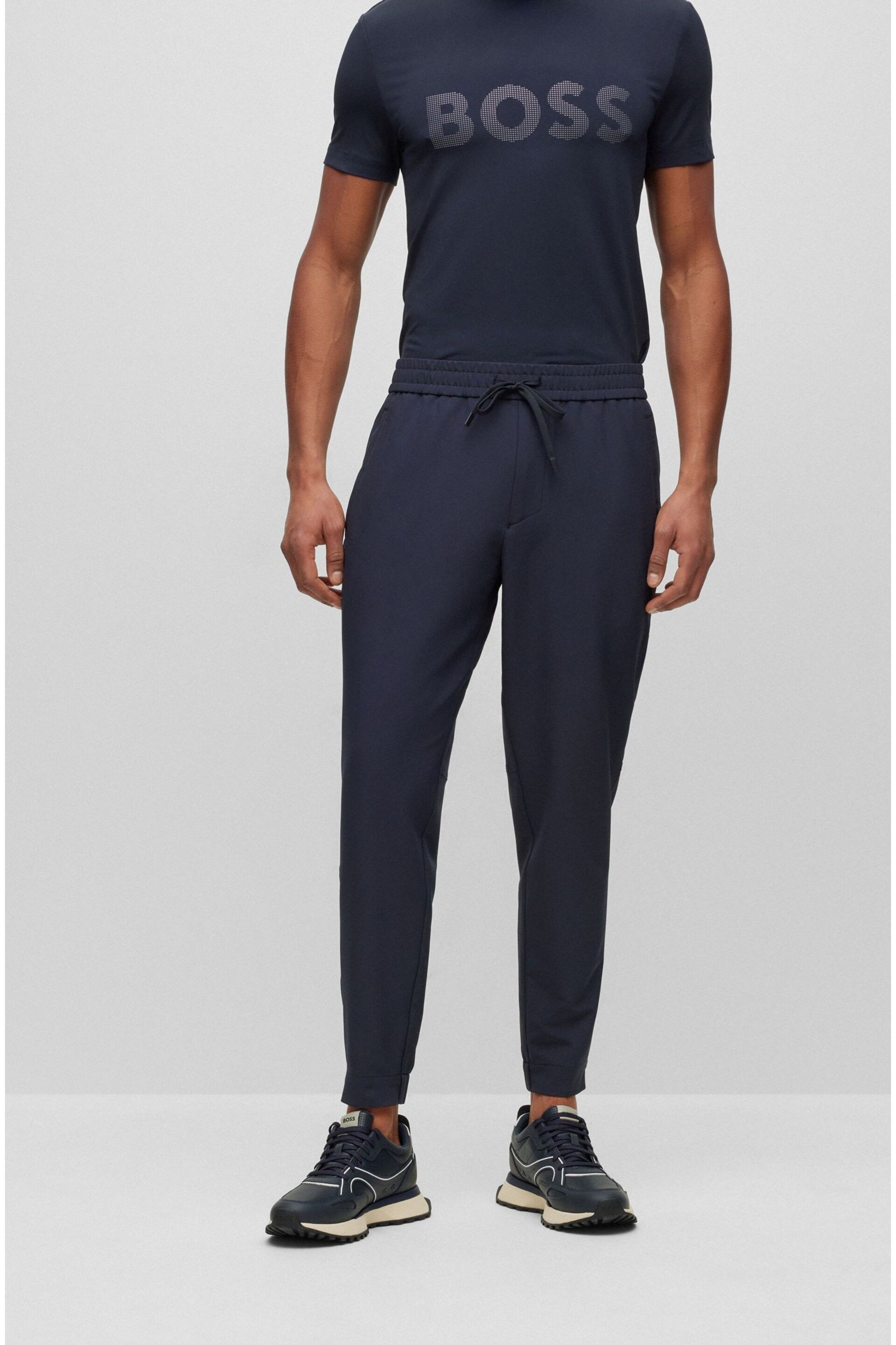 BOSS Blue Tapered Fit Joggers - Image 1 of 5