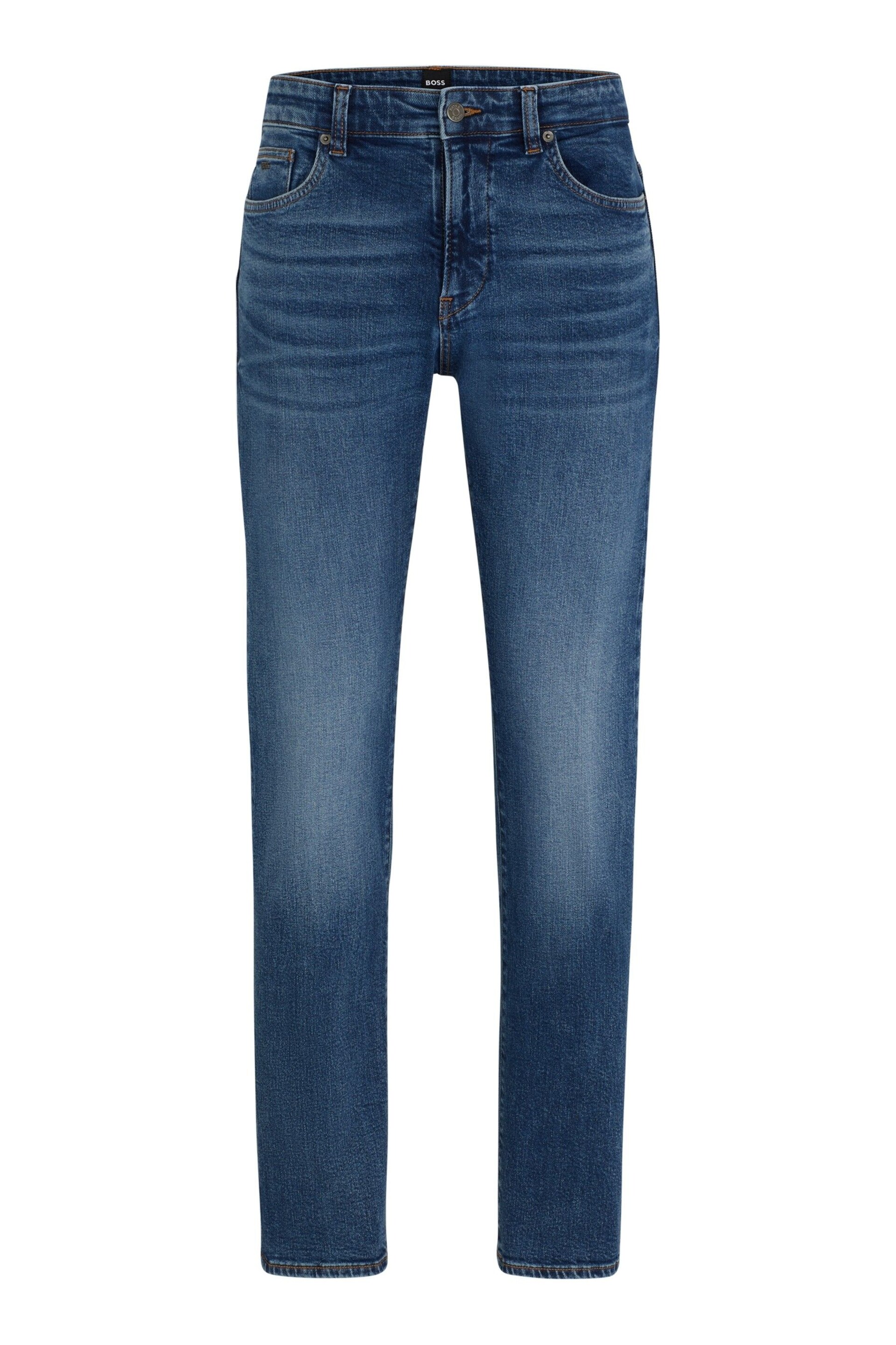 BOSS Blue Denim Delaware Slim Fit Stretch Jeans - Image 5 of 5