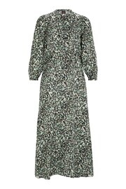 BOSS Animal Printed Long Sleeve Button Placket Midi Dress - Image 5 of 5