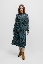 BOSS Blue Regular-Fit Midi Dress With Digital Print - Image 2 of 5