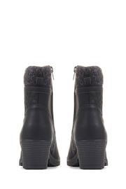 Pavers Lace-Up Ankle Black Boots - Image 3 of 5