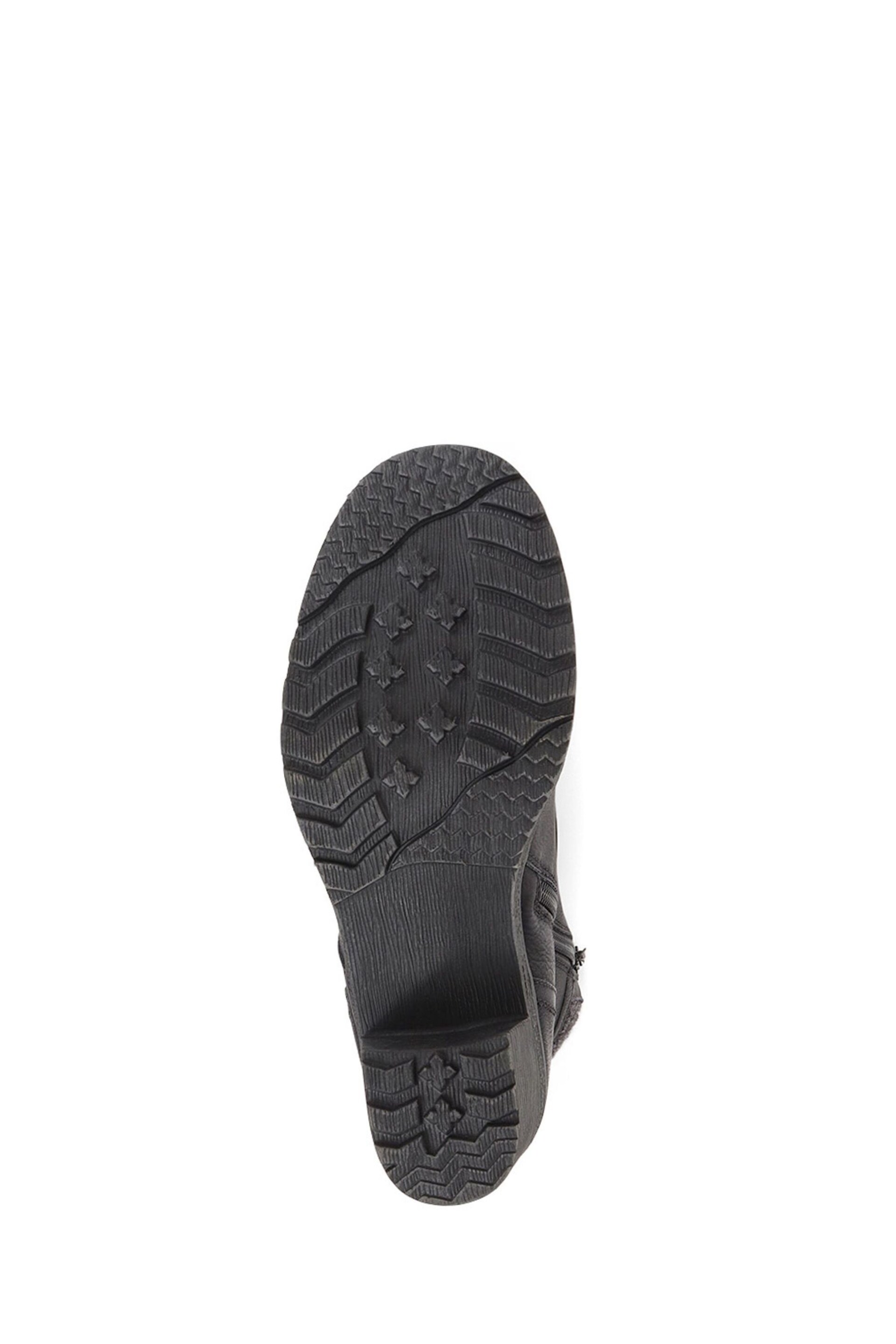 Pavers Lace-Up Ankle Black Boots - Image 5 of 5