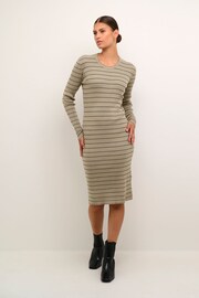 Kaffe Ellen Rib Black Dress - Image 3 of 6