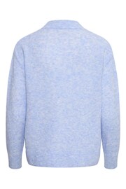 Kaffe Blue Sia Knit Pullover Jumper - Image 6 of 6