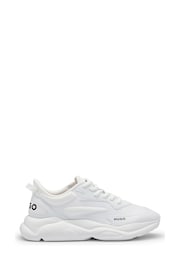 HUGO White Chunky Mixed Material Logo Trainers - Image 1 of 3