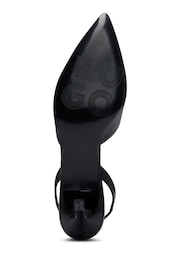 HUGO Slingback Black Pumps in Nappa Leather With Debossed Logo - Image 5 of 5