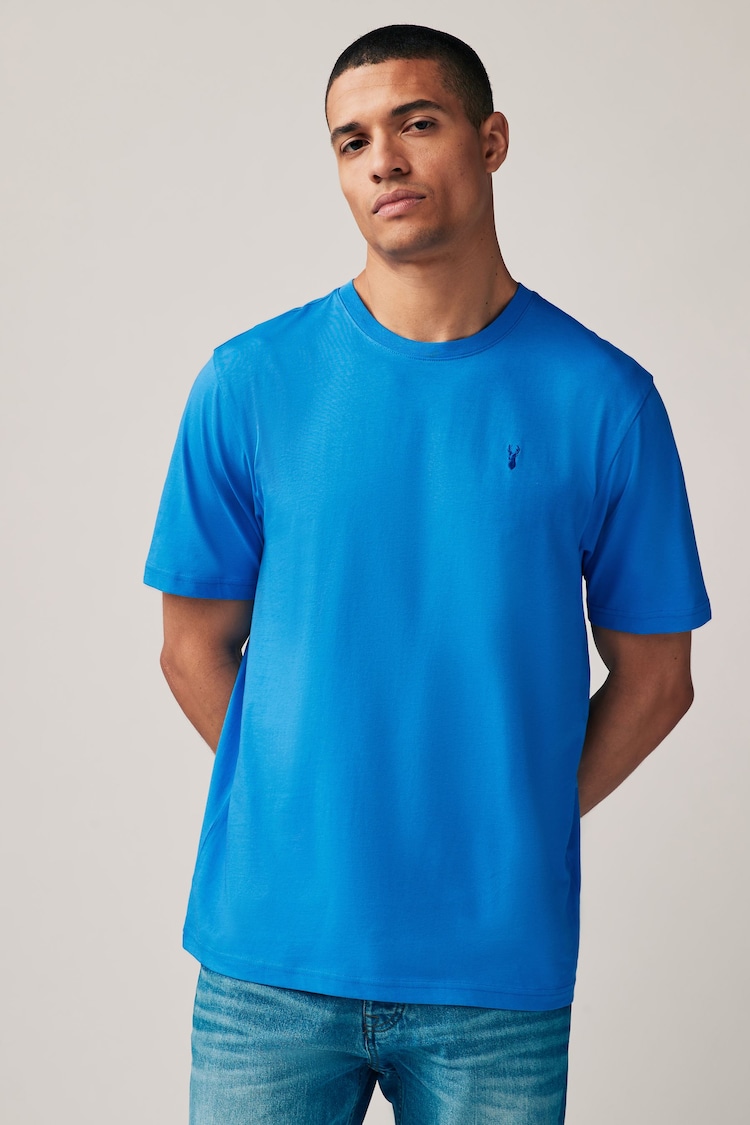 Blue/Green/Pink/Orange Regular Fit T-Shirts 4 Pack - Image 7 of 10
