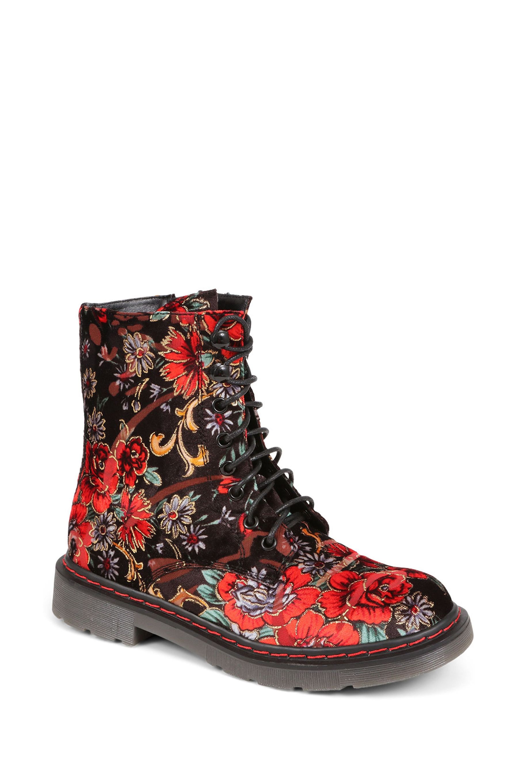 Red ladies boots clearance