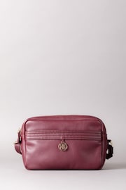 Lakeland Leather Purple Cartmel Boxy Leather Cross-Body Bag - Image 1 of 3