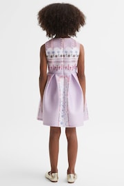 Reiss Lilac Lana Senior Scuba Floral Print Dress - Image 5 of 6