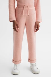 Reiss Apricot Valencia Teen Cotton Blend Drawstring Joggers - Image 3 of 5