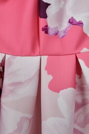 Reiss Pink Rosalind Junior Scuba Floral Print Dress - Image 2 of 2