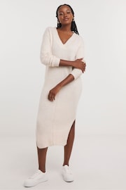 Simply Be Natural V-Neck Midaxi Dress - Image 1 of 4