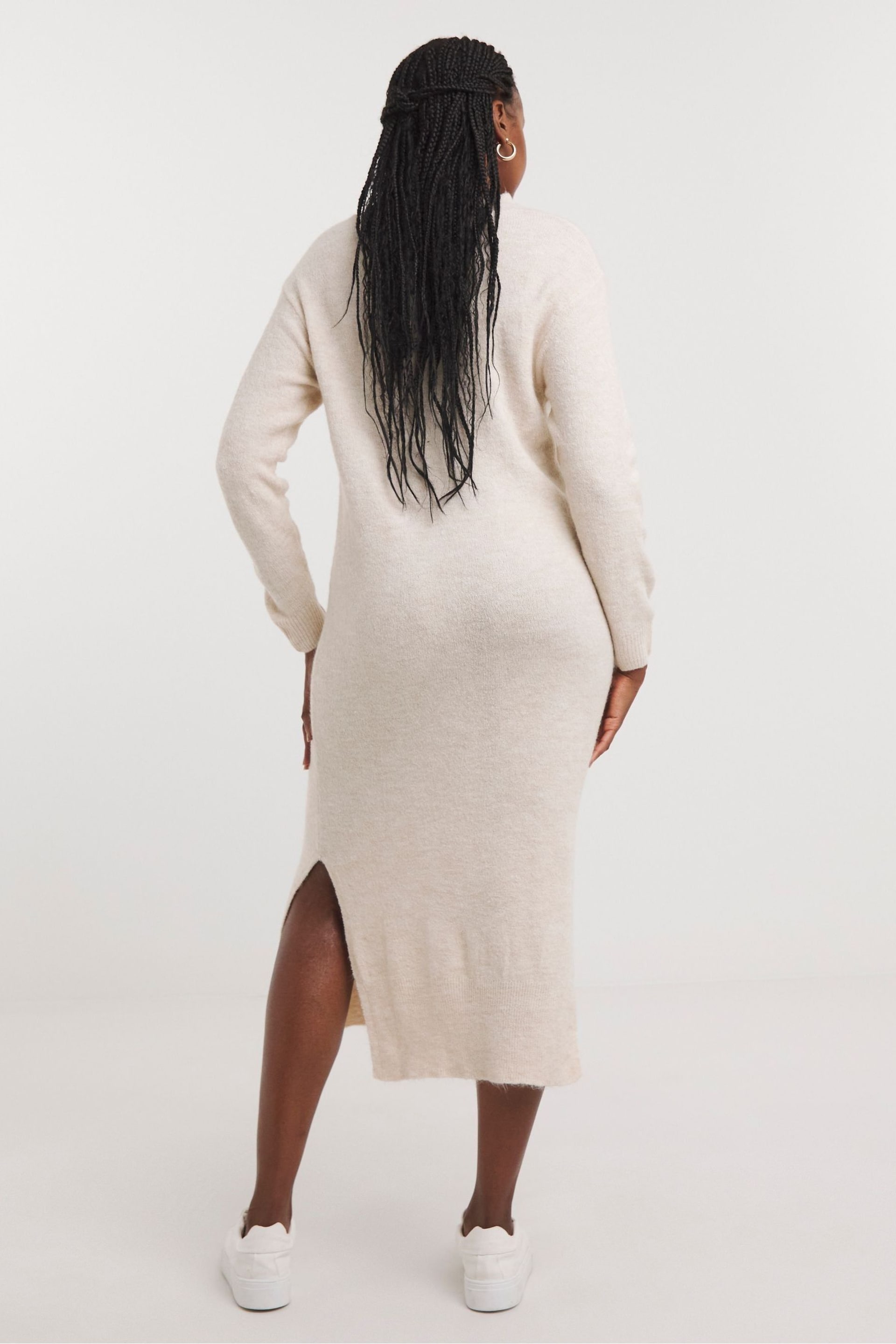 Simply Be Natural V-Neck Midaxi Dress - Image 2 of 4
